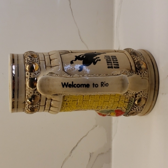 CERAMICA Saq Joaquim beer stein 'Welcome to Rio' on handle Rincao Gaucho… - Picture 4 of 10